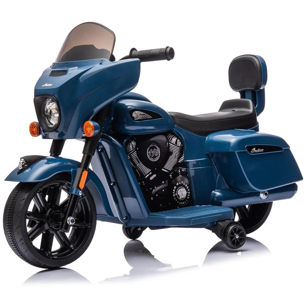 Indian Chieftain 6v Ride On Toy, Blue