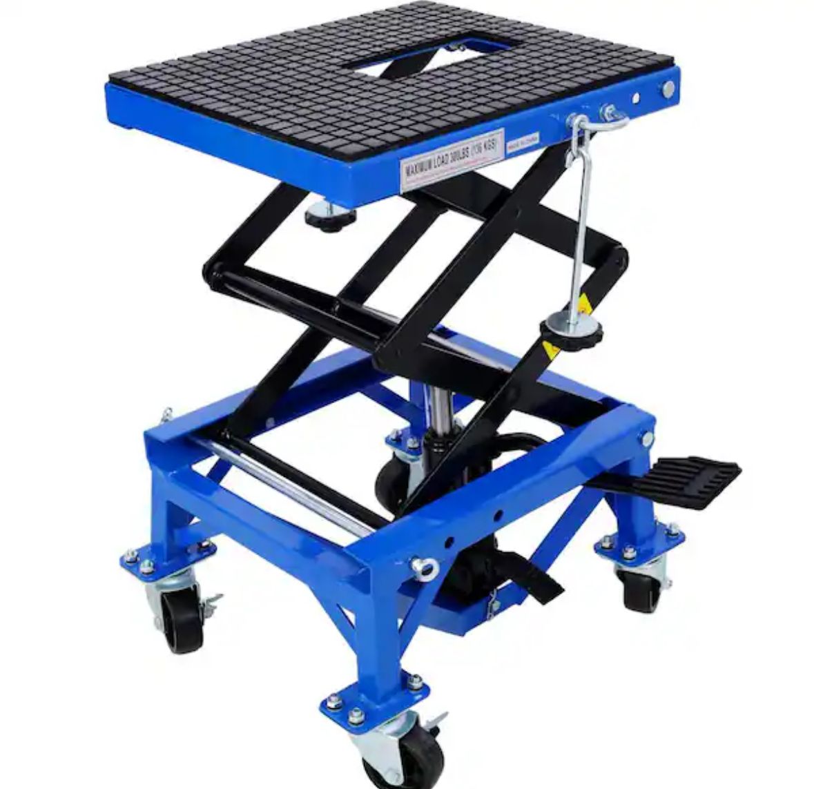 300 lb motorcycle lift jack - blue