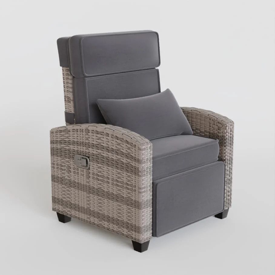 Outdoor Adjustable Rattan Recliner Chair