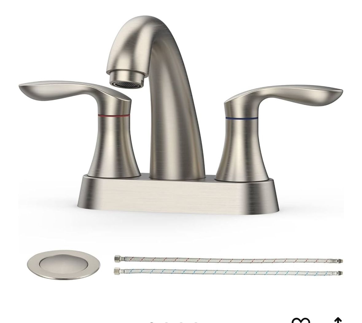Bathroom faucet - brushed nickel