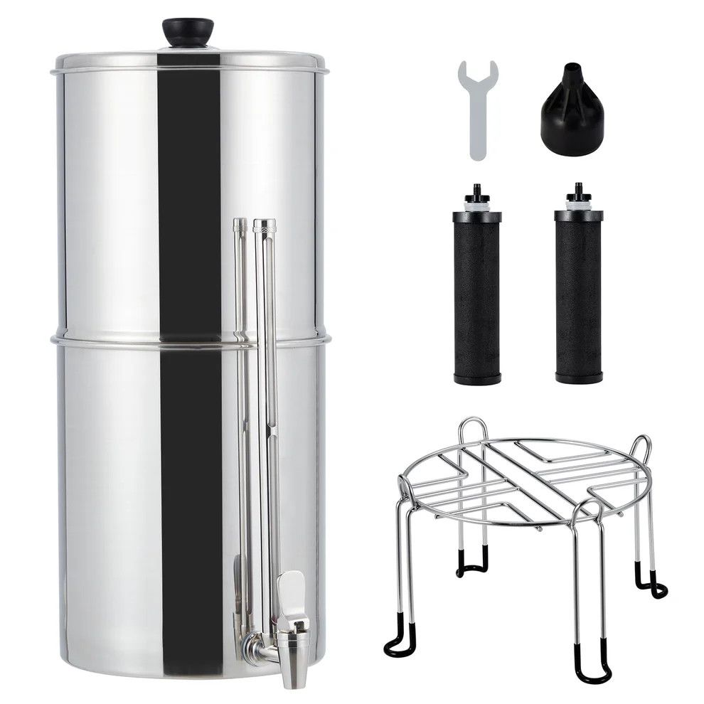2.25G Stainless-Steel Gravity Water Filter System