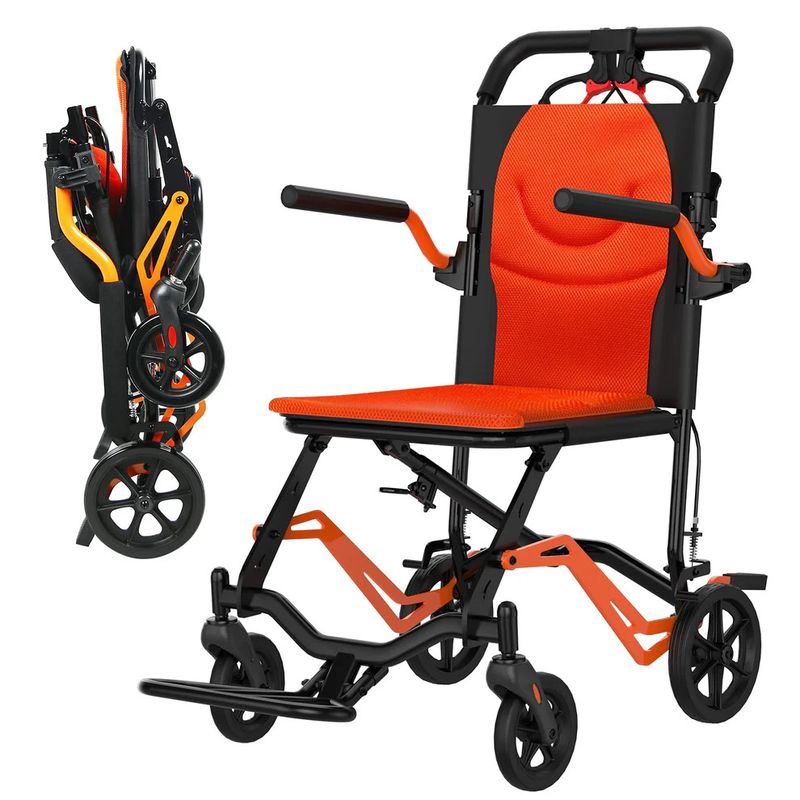 Portable Lightweight Folding Transport Chair