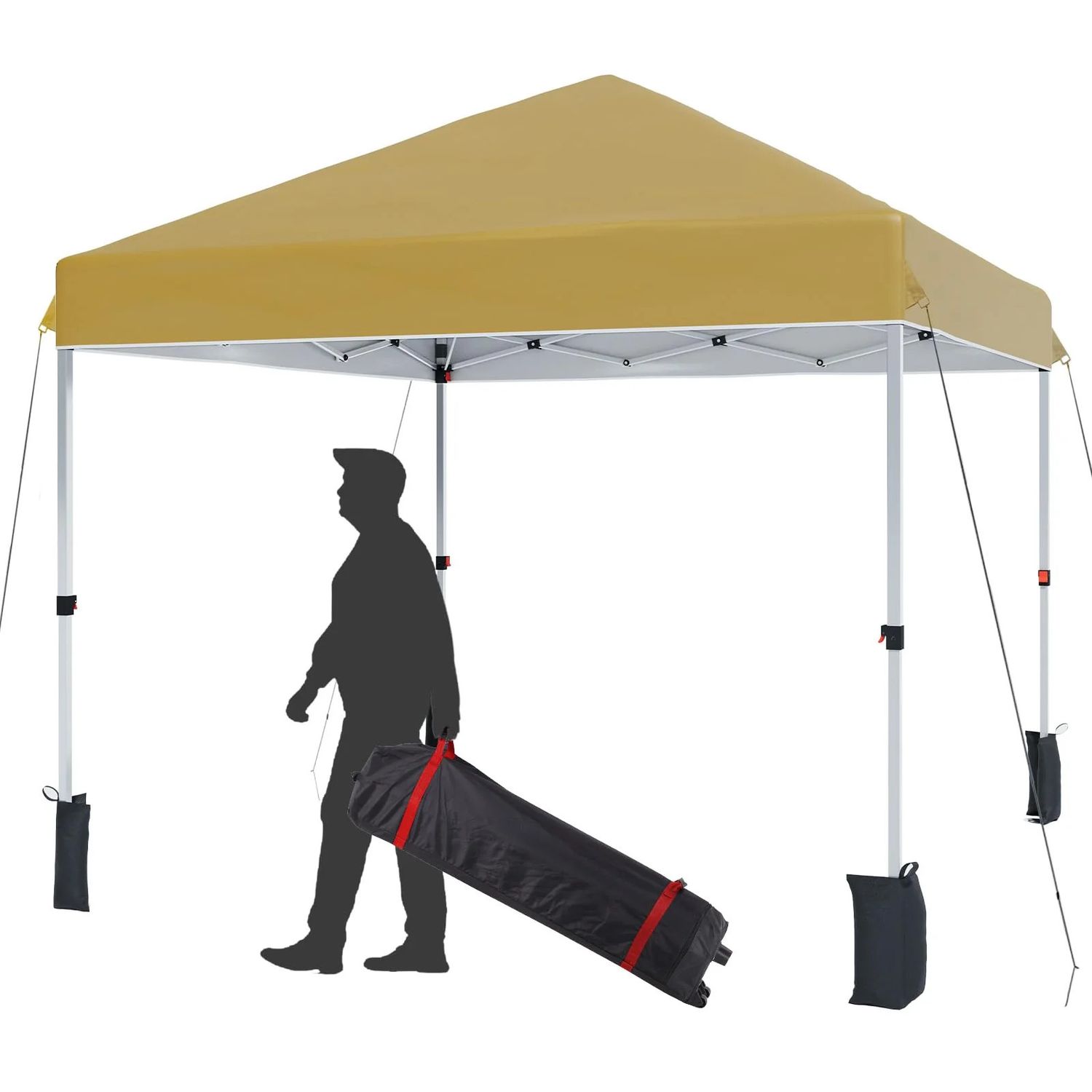 10x10 pop up canopy khaki color