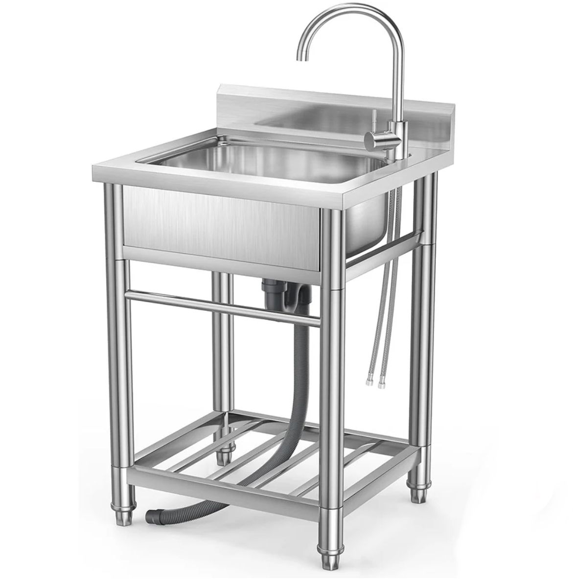 Stainless steel utility sink W/ faucet