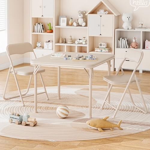 Boys and Girls Folding Table and Chairs Set