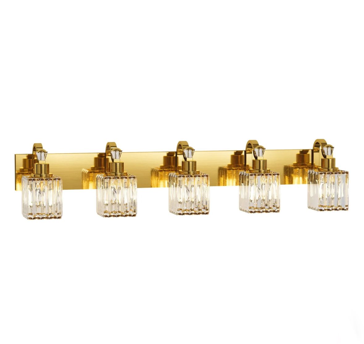 5 light Gold vanity light
