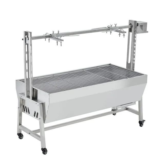 Stainless Steel Rotisserie Grill, 54in 132LB Capacity