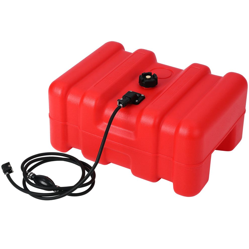 14-Gallon Outboard Marine Portable Fuel Tank with Fuel Line