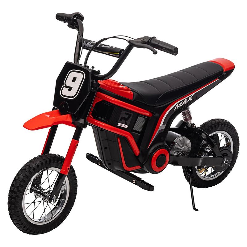 24v Kids Ride On Dirt Bike 5-17 Red