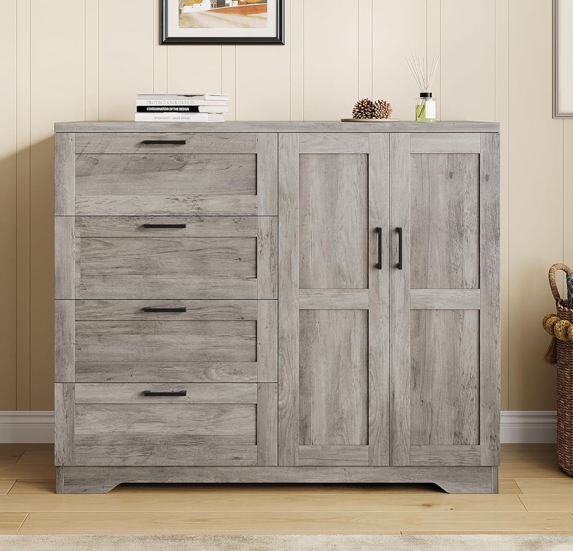 Dresser cabinet wardrobe