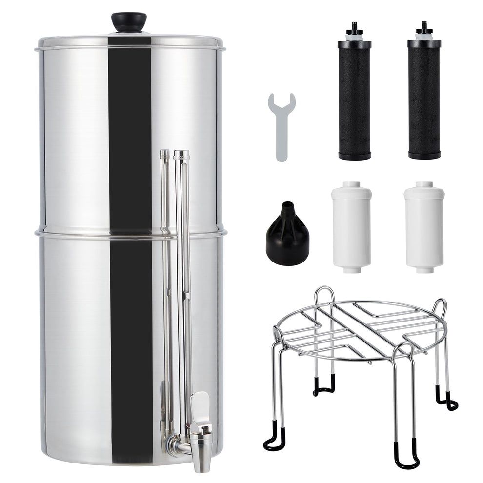 2.25G Stainless-Steel Gravity Water Filter System