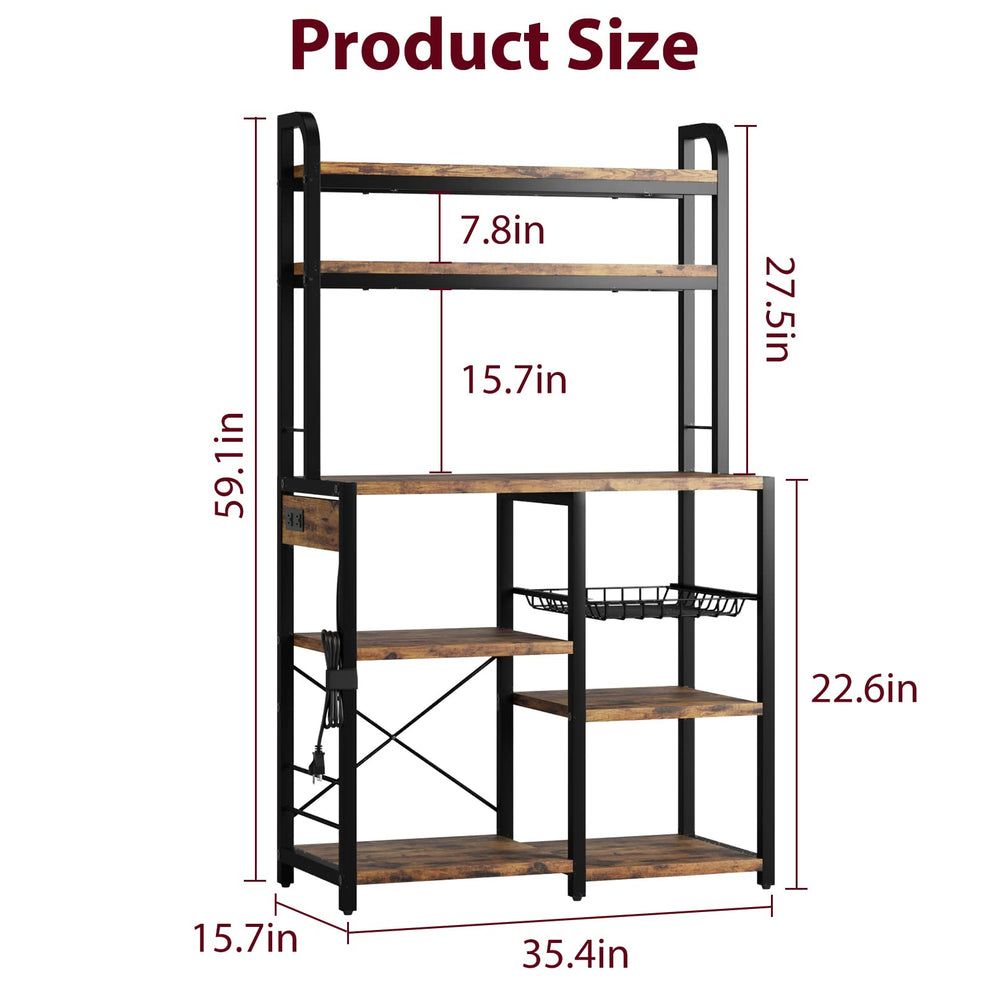 Bakers Rack with Power Outlet
