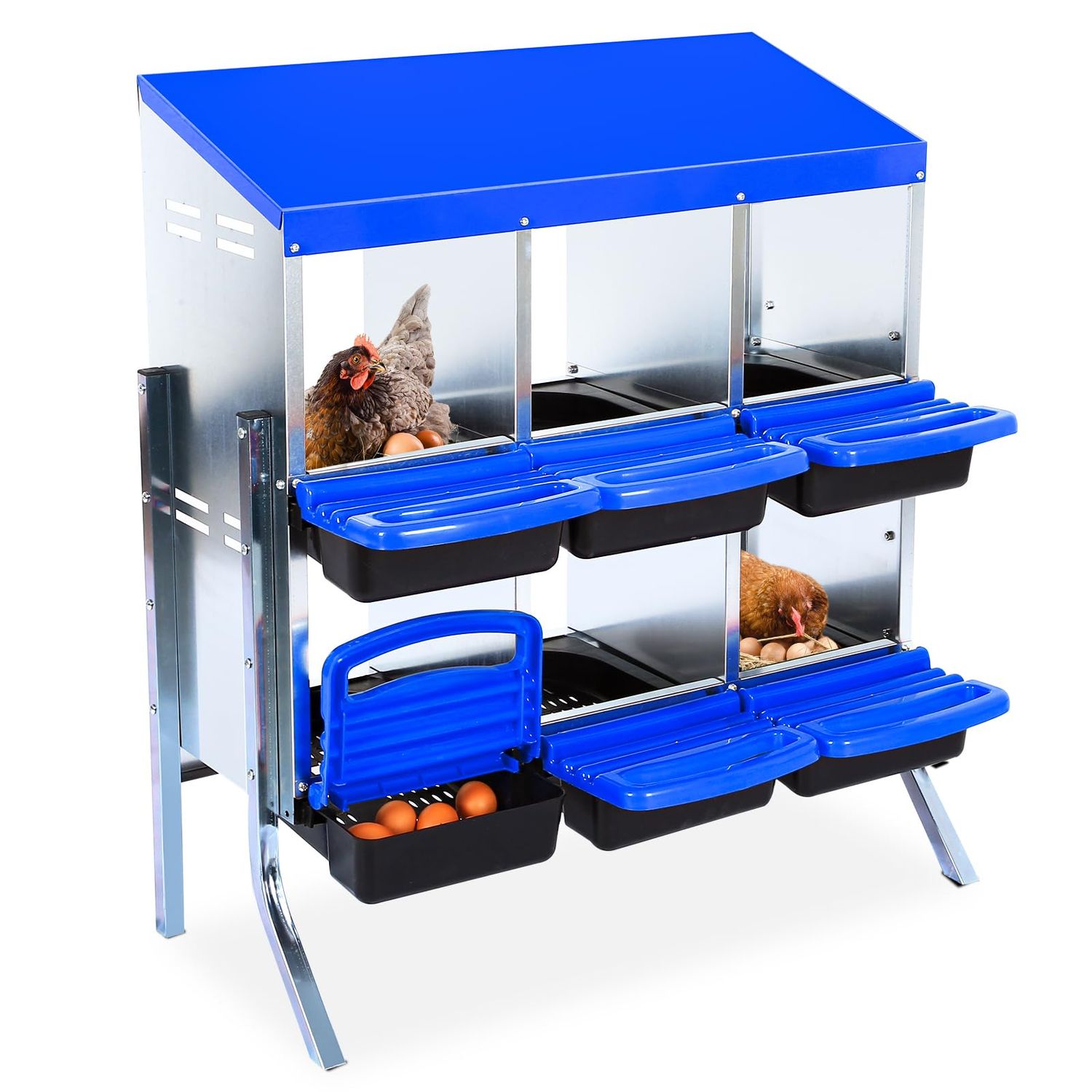 Nesting Boxes for Chickens, 6 Compartment