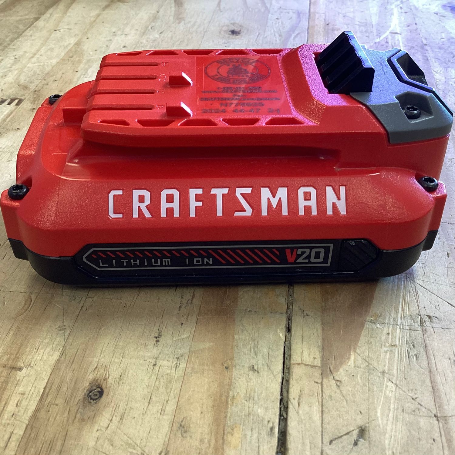 Craftsman V20 lithium ion battery