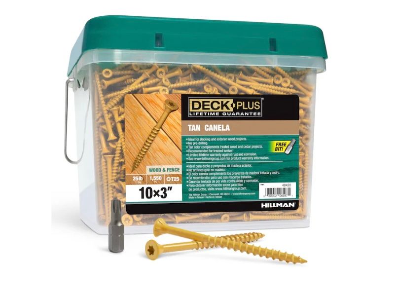 Deck plus deck screws