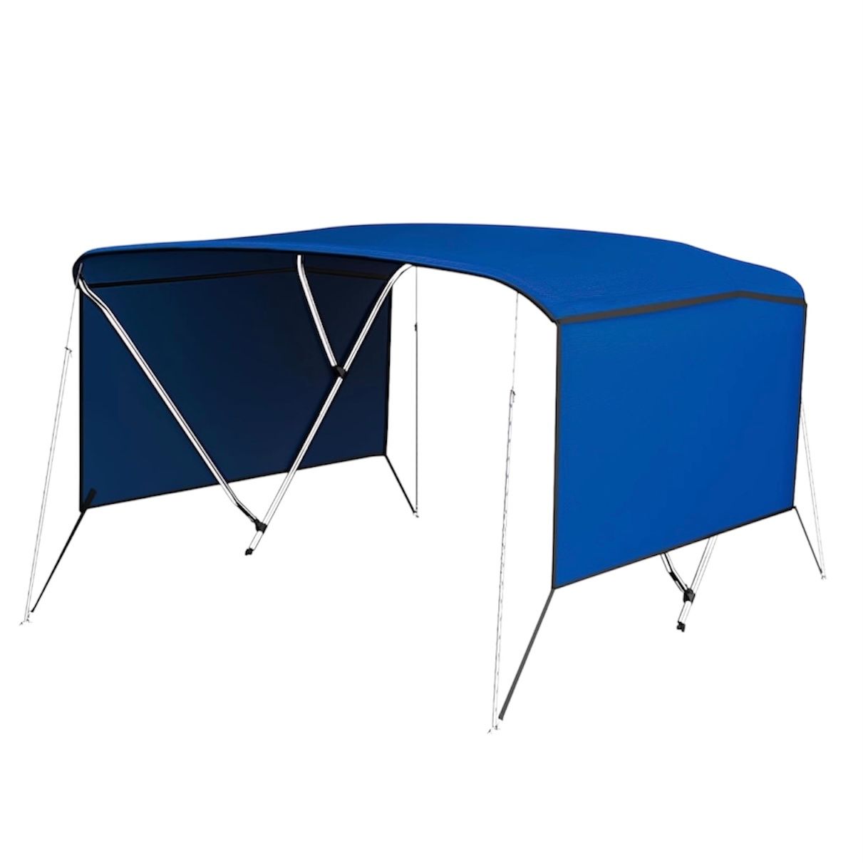 Bimini Top Boat Cover, 6&#39;L x 46&quot; H x 73&quot;-78&quot; W