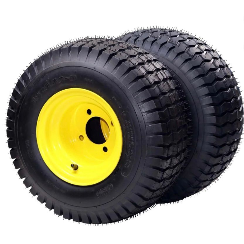 2PCS 18x8.50-8 Lawn Mower Tires with Rim, 825lbs Capacity
