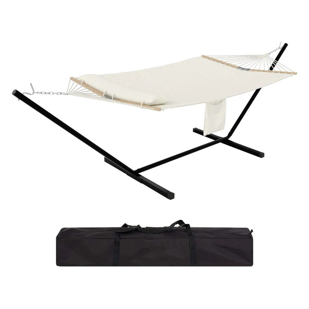 2 Person Hammock with Stand - Heavy Duty 450lbs Capacity