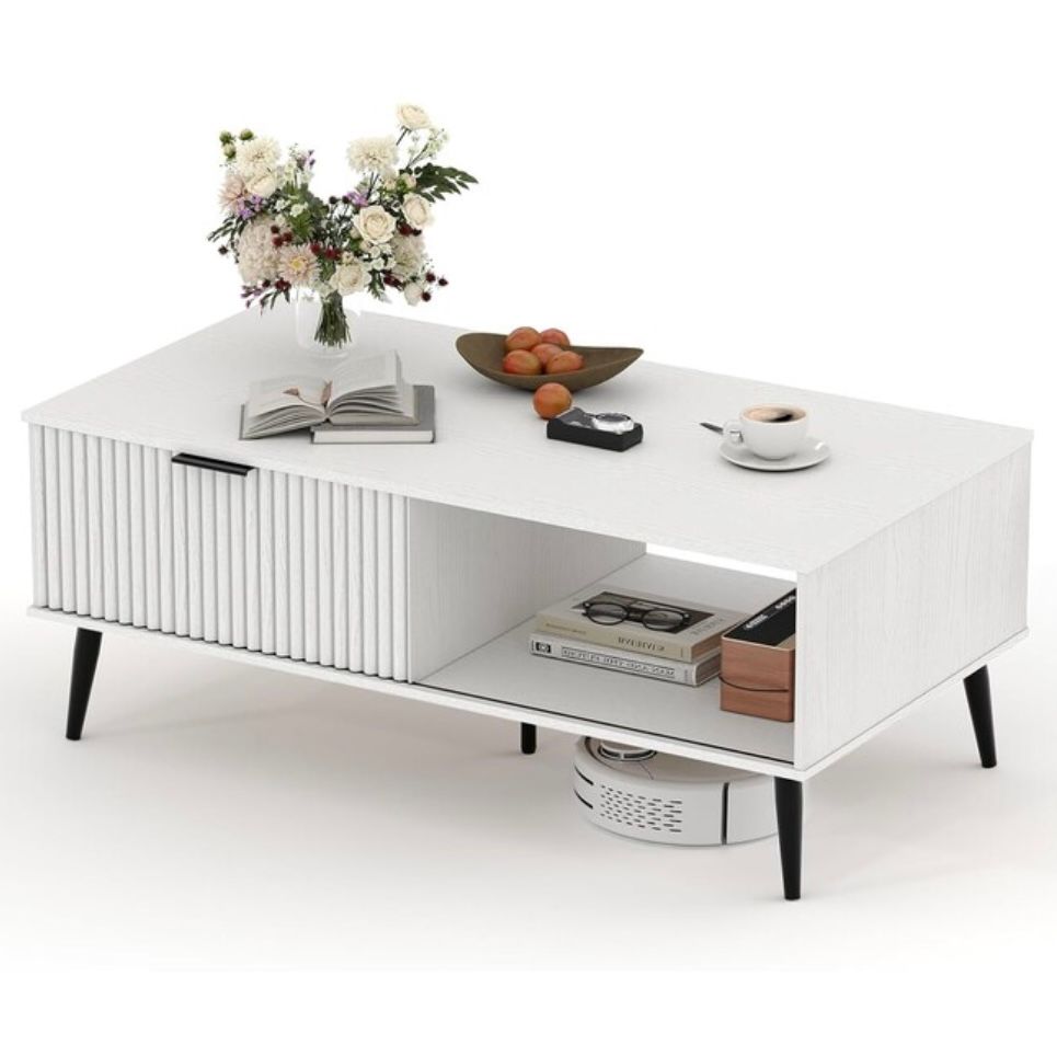 White 2 Tier Coffee Table