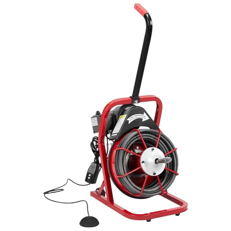 75Ft x 3/8 Inch Electric Drain Auger HAS SMALL KINKS