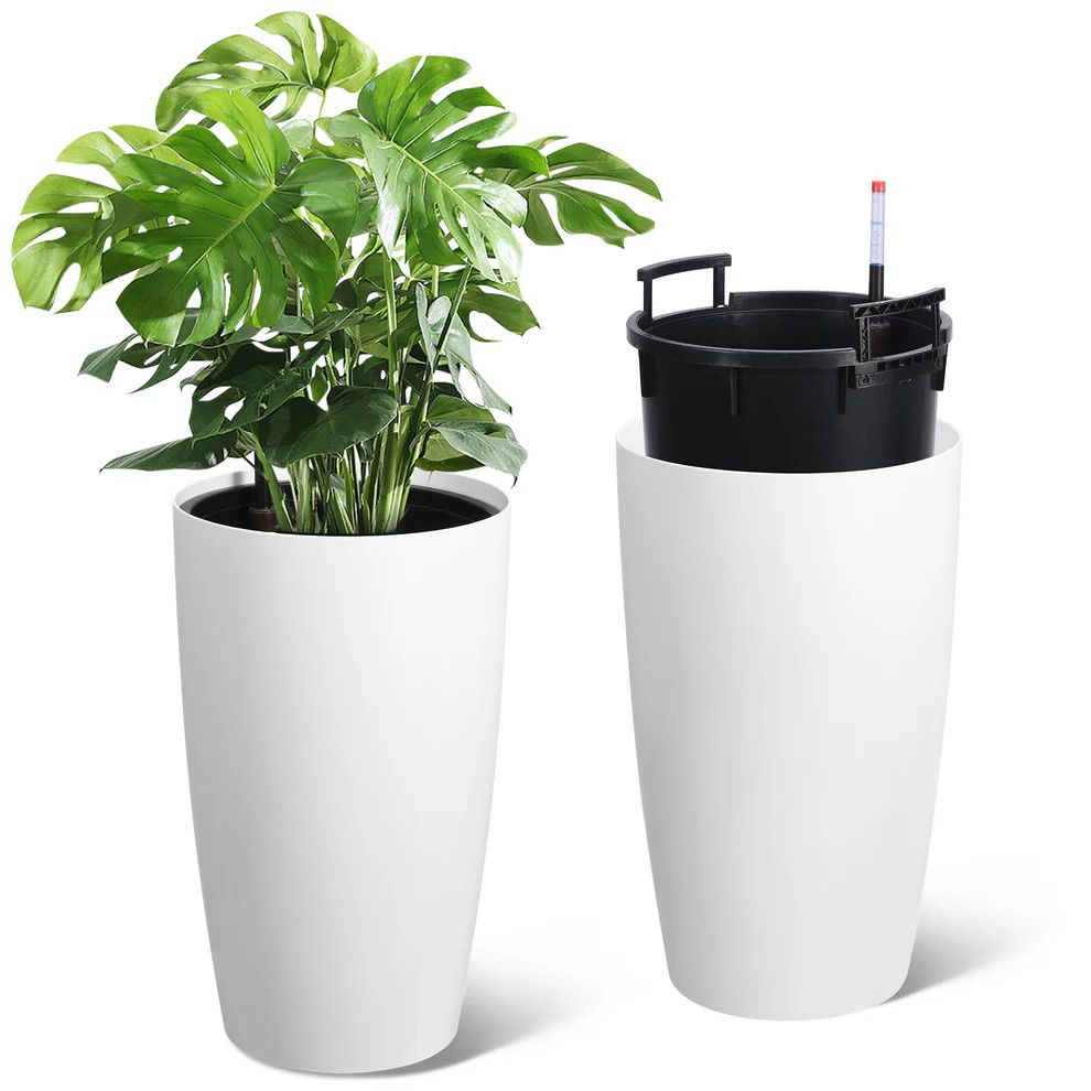22&quot; Tall Round Planter Set of 2
