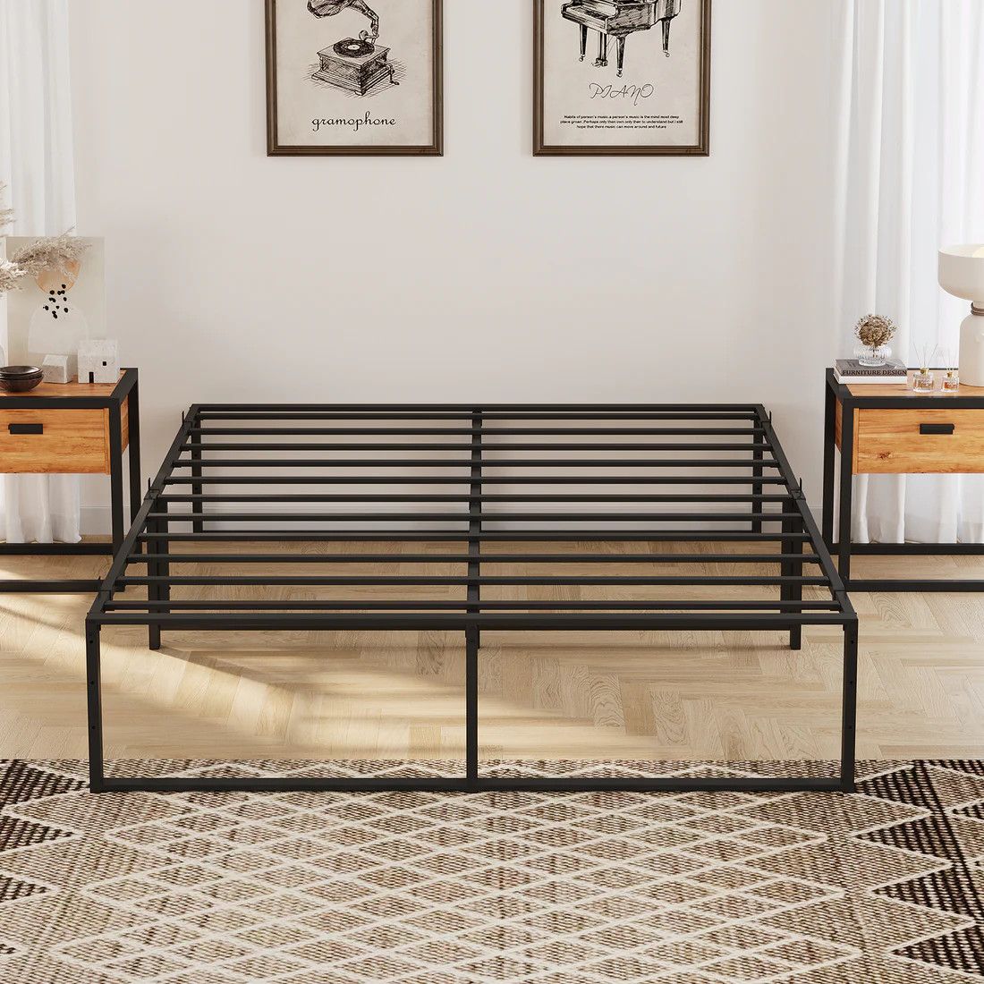 13.9 Inch Full Size Metal Bed Frame