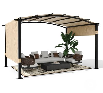 9x12 outdoor arched pergola