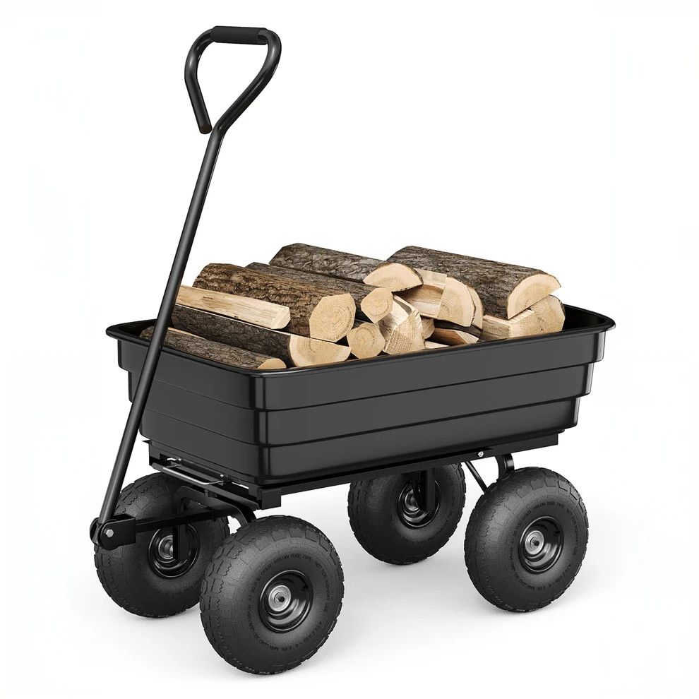 600lbs Heavy Duty Yard Garden Cart