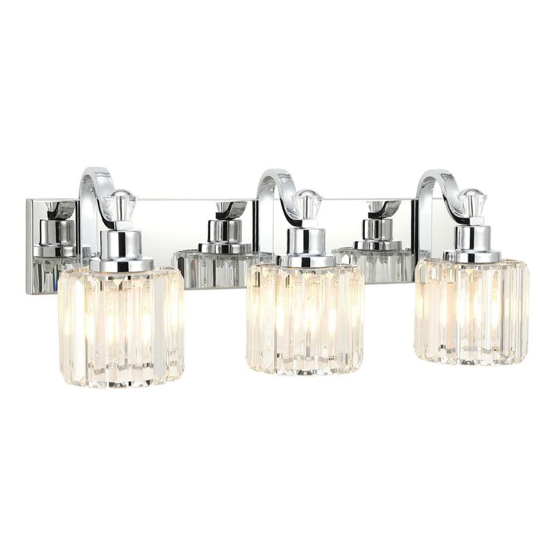 3 light Crystal Vanity-Chrome