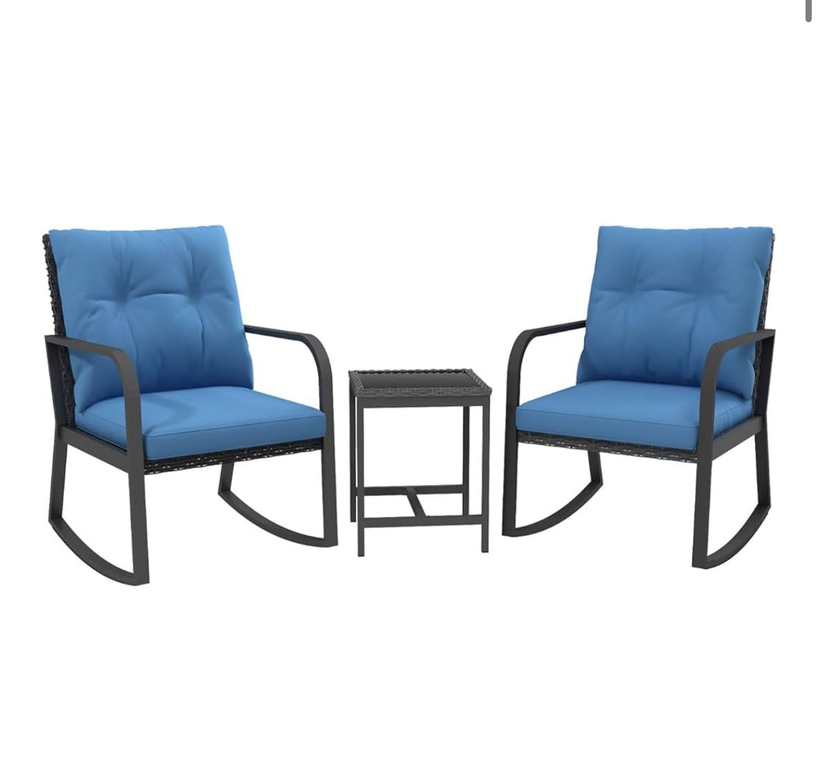 3pc outdoor patio rocking bistro set