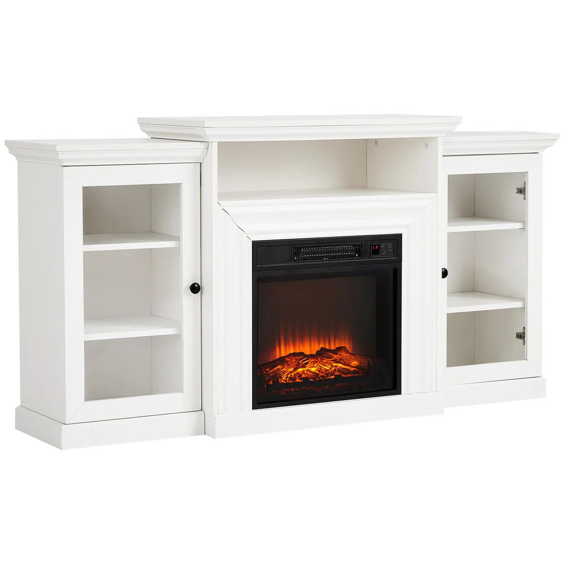 18&#39;&#39; Built-In Fireplace with 60&#39;&#39; Entertainment Center