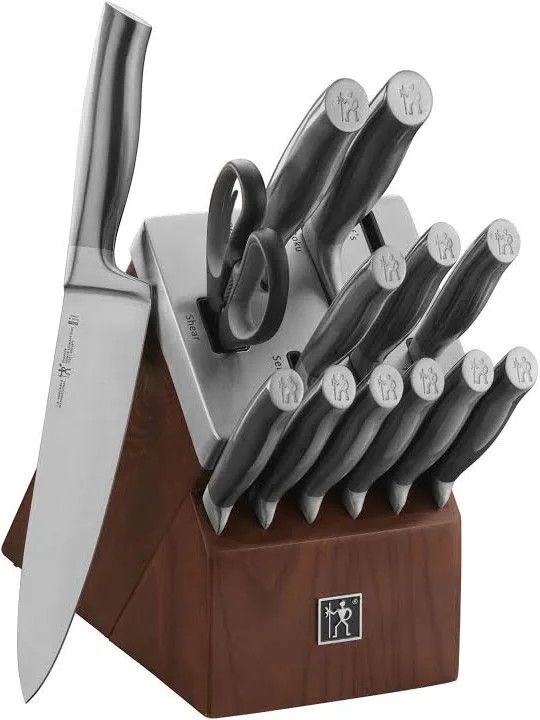 Henckels Graphite 14-pc Self-Sharpening Block Set - Brown