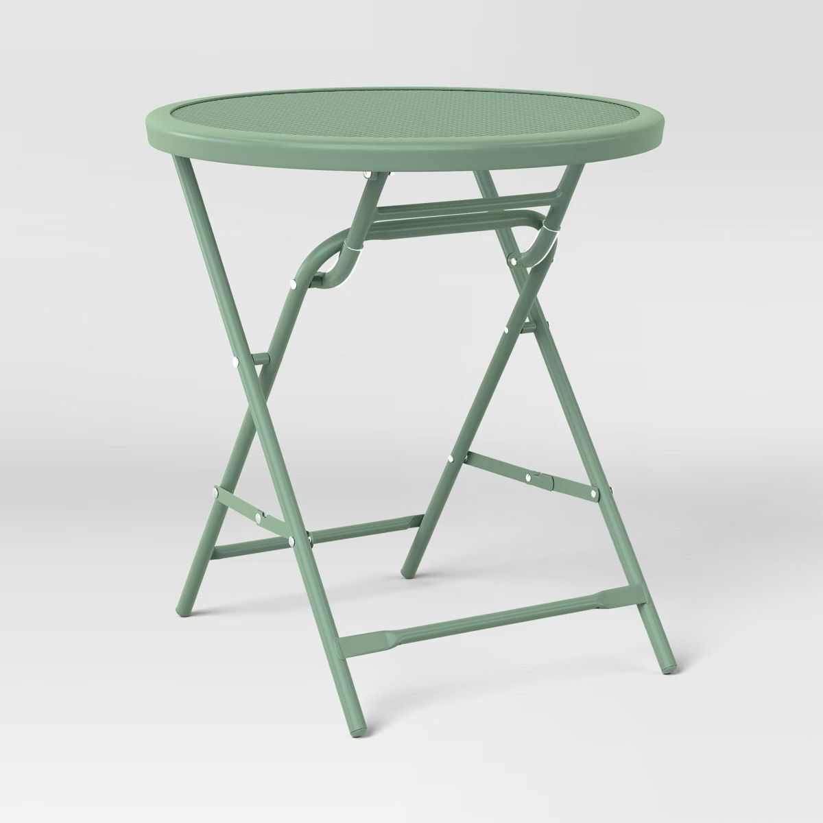 18&quot; Metal Mesh Patio Accent Table Green - Room Essentials