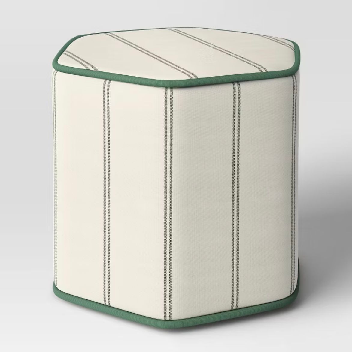 18&quot;x16&quot; Hexagon Outdoor Patio Poufs