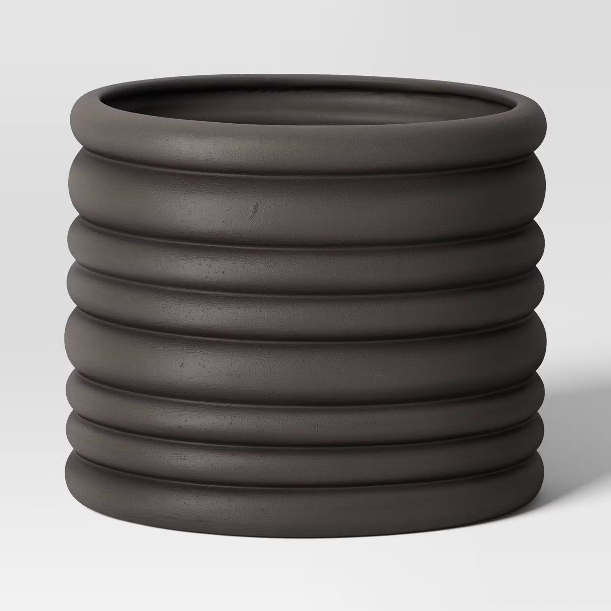 Planter Pot Charcoal Gray 12.25&quot;x12.25&quot;x10&quot;