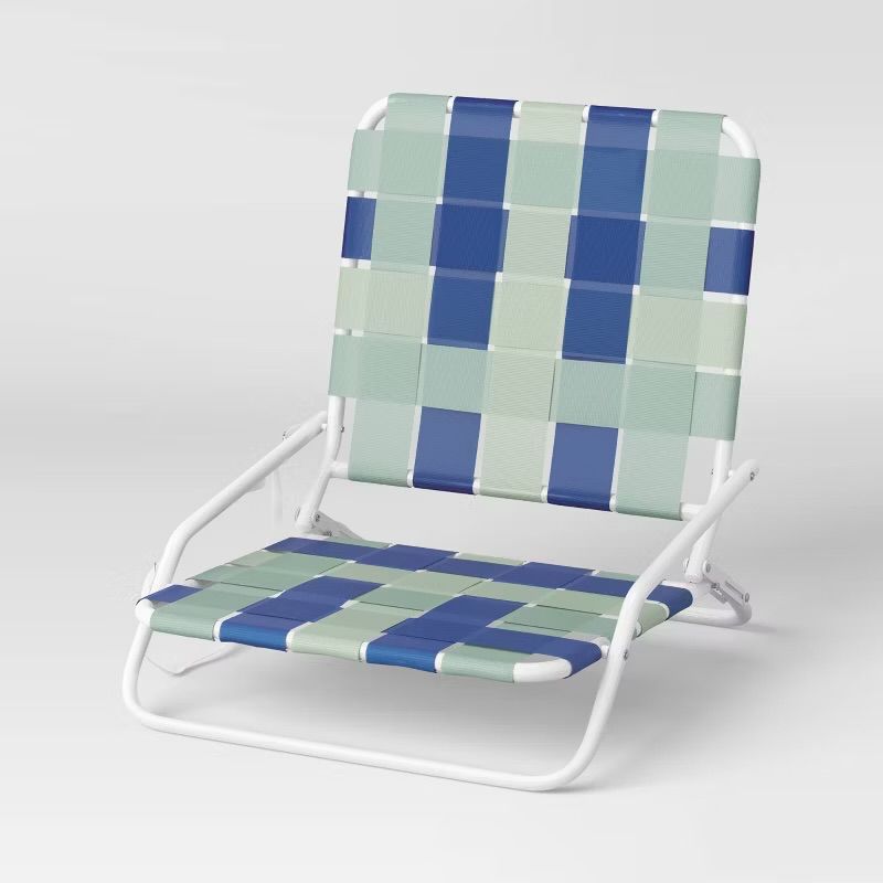 Outdoor Portable Beach Sand Chair Blue