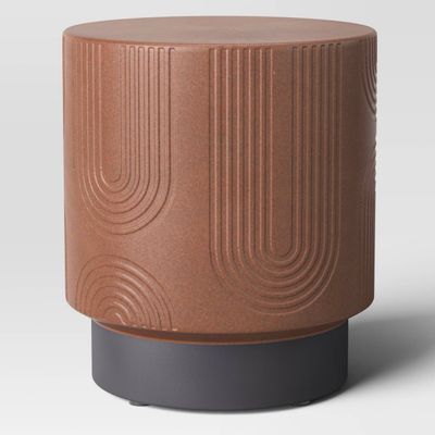 Geometric Terrafab Accent Table Brown