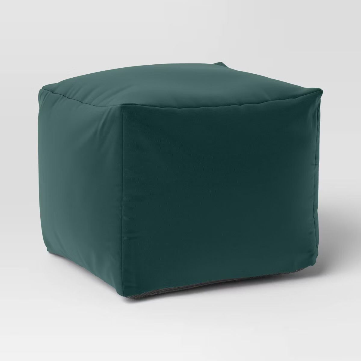 18&quot;x15&quot; Outdoor Patio Pouf- Green