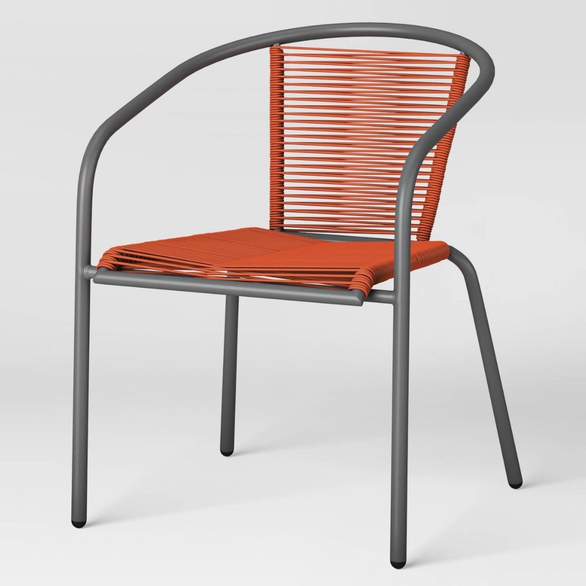 PVC Stackable Patio Chair Red - Room Essentials