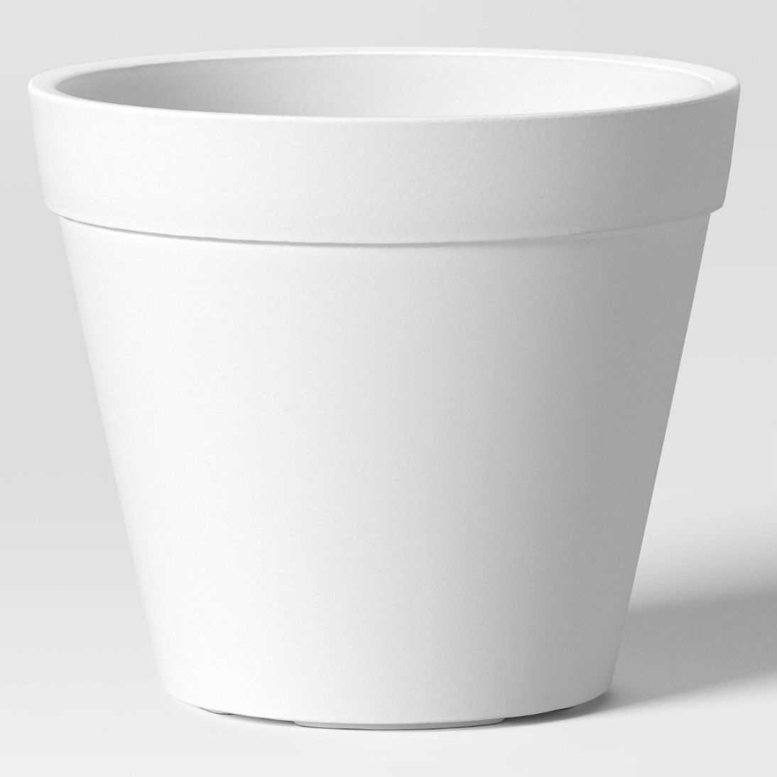 Classic Composite Indoor Outdoor Planter Pot 13.875&quot;x13.875&quot; Cream