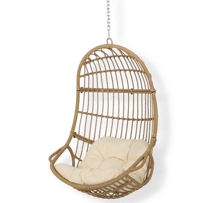 Wicker Hanging Chair 8’ Chain with stand