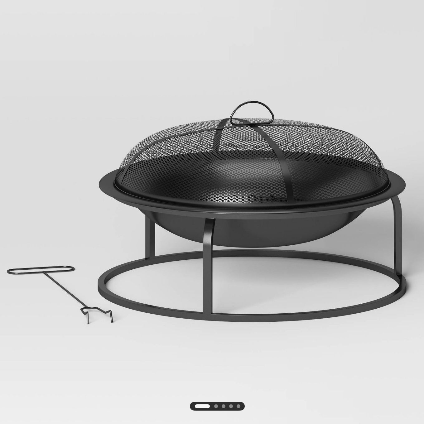 23&quot; Wood Burning Fire Pit with Spark Screen - Room Essentials