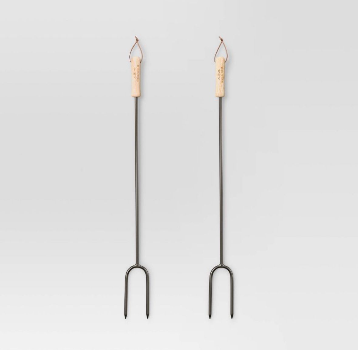 2pc Marshmallow Roasting Log Tong Sticks