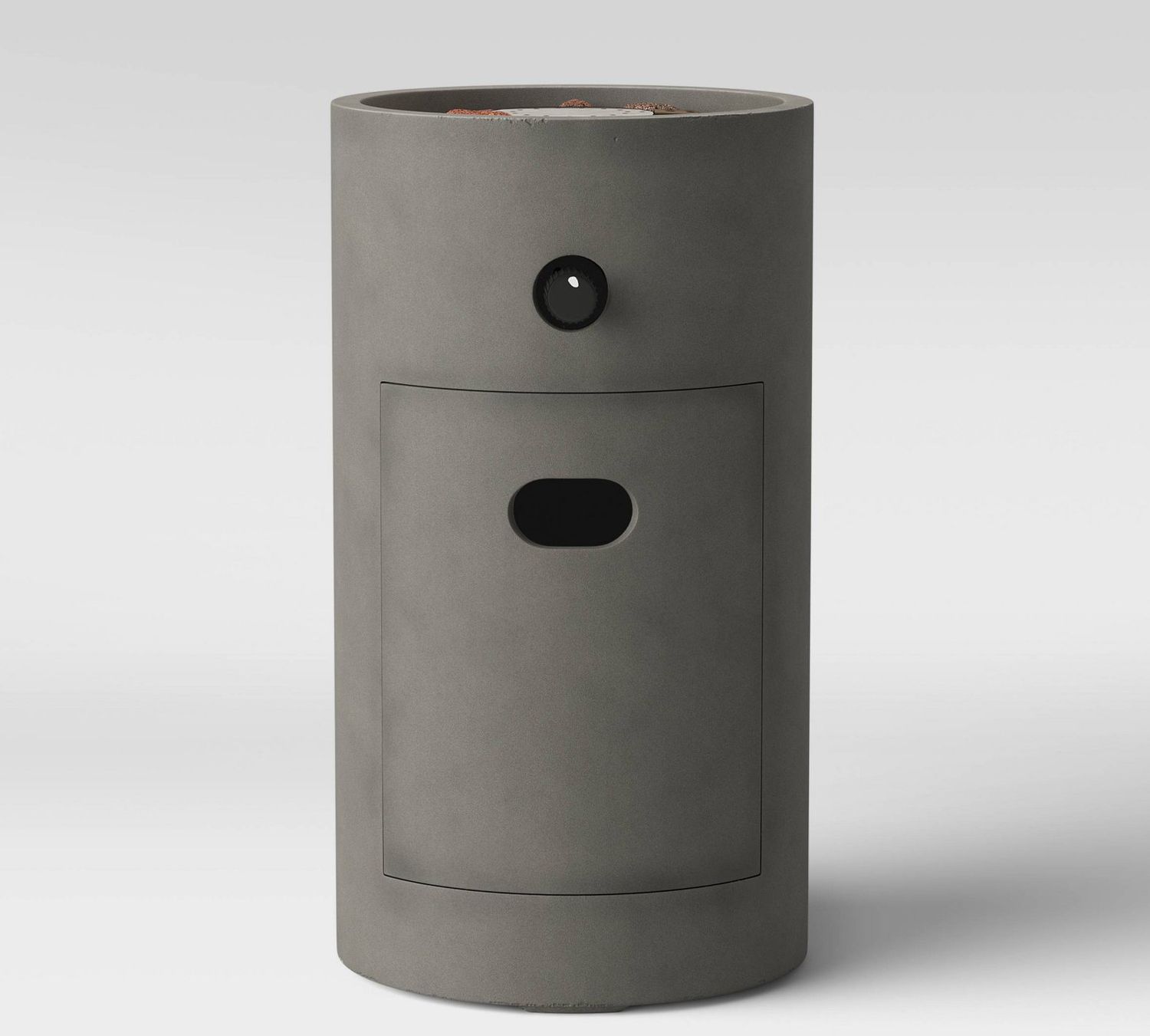 17&quot; Pipestone Outdoor Column Fire Pit Gray