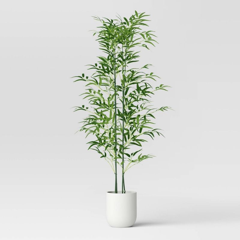 55&quot; Large Bamboo Leaf Tree Artificial Plant - Threshold