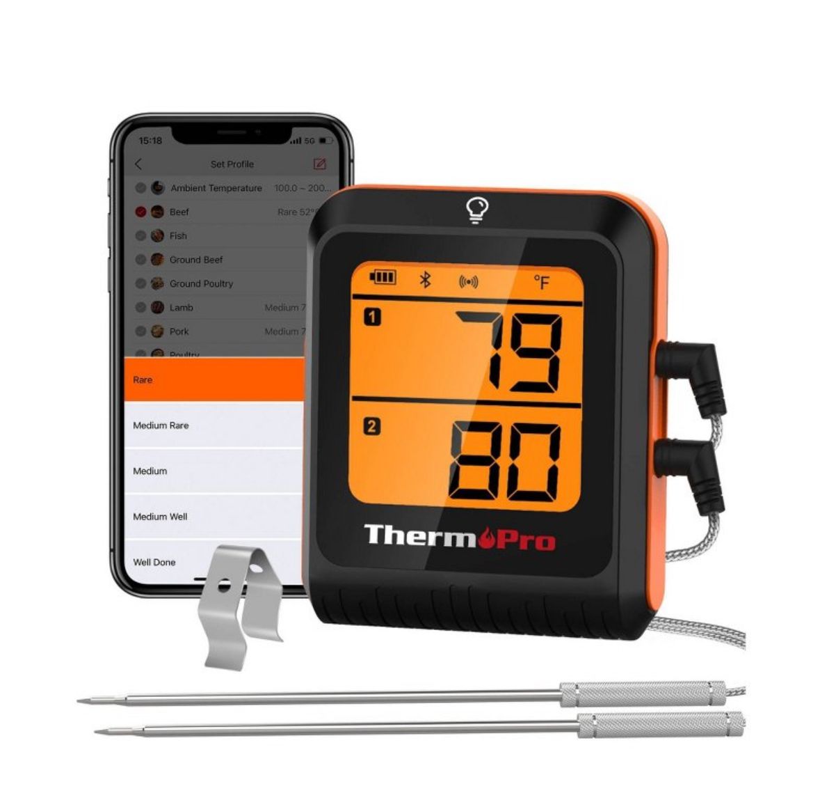 ThermoPro Bluetooth Dual Probe Thermometer