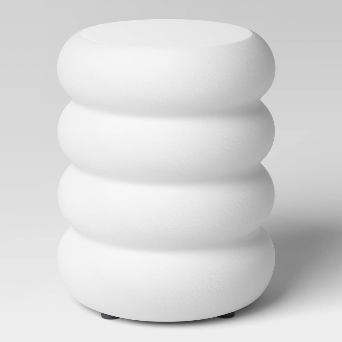 Irregular Liana Outdoor Patio Accent Table White - Threshold
