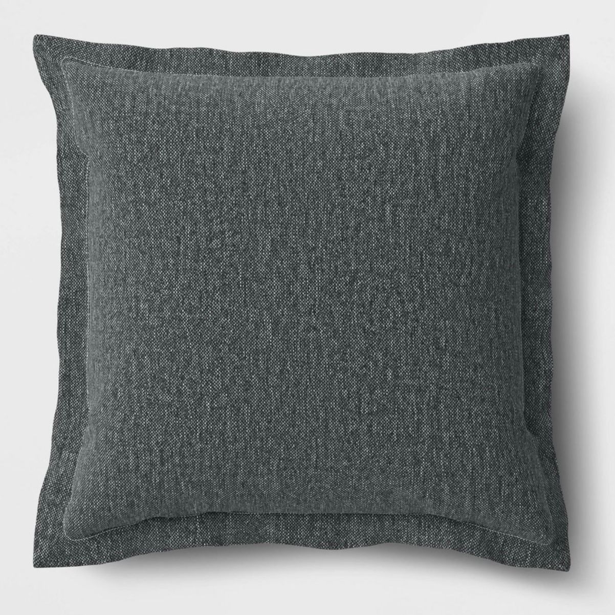 26&quot;x25&quot; Solid Woven Outdoor Deep Seat Back Cushion Charcoal