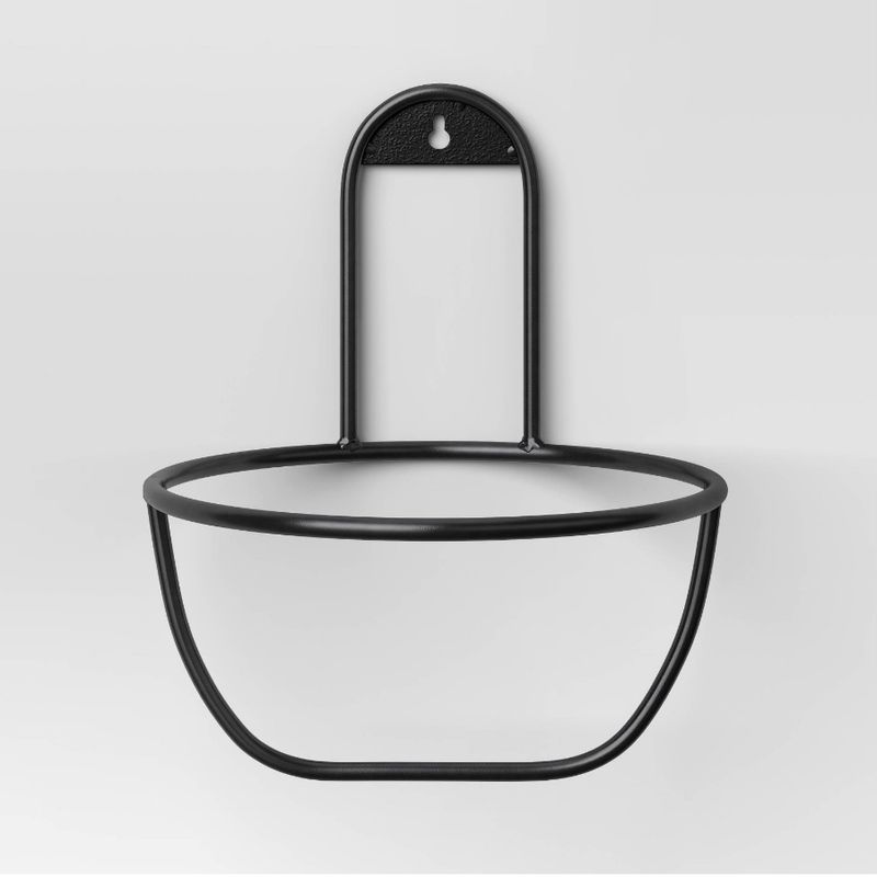 Metal Outdoor Planter Hanger 8&quot;x8&quot;x9.5&quot; Black - Room Essentials