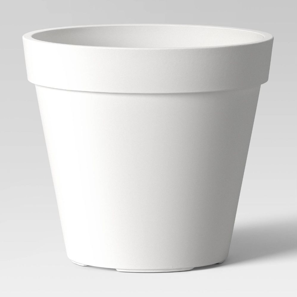Composite Planter Pot 15.875&quot;x15.875&quot; Cream